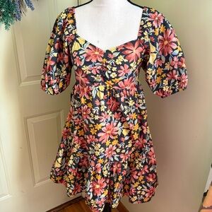 BILLABONG Puff Sleeve Sundress size M